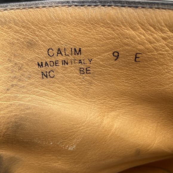 9E BALLY Calim Black Calfskin Leather Cap Toe Dress Boots Black Italy main image 7